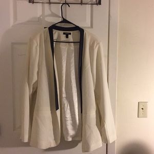 Torrid cream dress coat